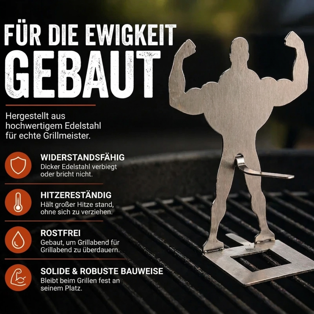 Lustiger Hot Dog Bräter aus Edelstahl | Das perfekte Grillgeschenk für Männer