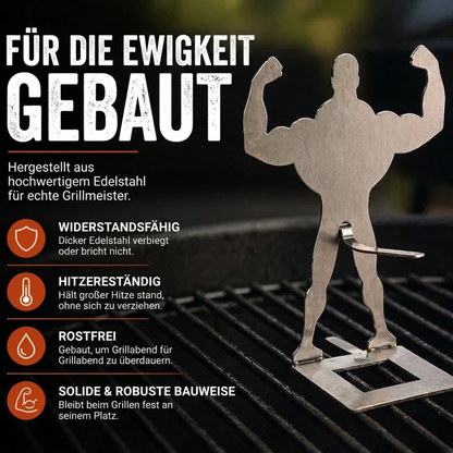 Lustiger Hot Dog Bräter aus Edelstahl | Das perfekte Grillgeschenk für Männer