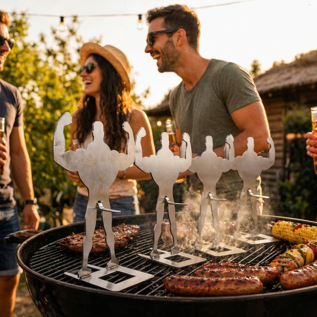 Lustiger Hot Dog Bräter aus Edelstahl | Das perfekte Grillgeschenk für Männer
