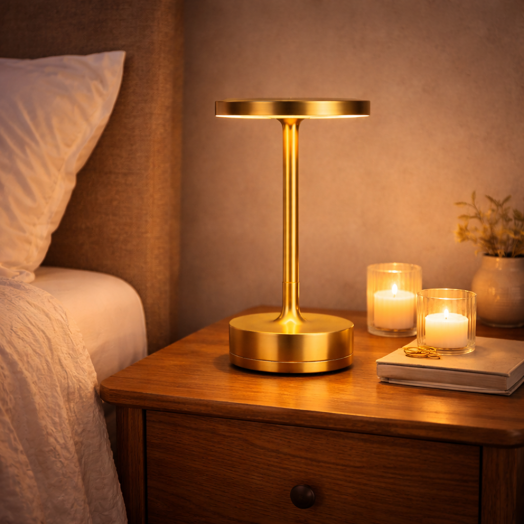 LumiSphere™ – Kabellose dimmbare LED‑Tischlampe mit Akku & Touch‑Bedienung