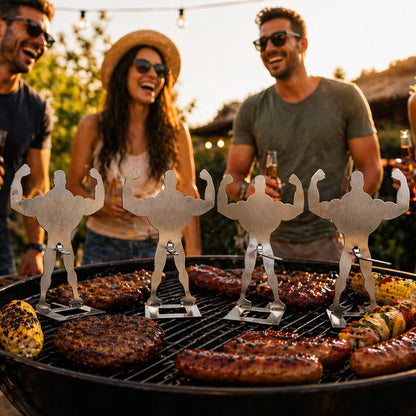 Lustiger Hot Dog Bräter aus Edelstahl | Das perfekte Grillgeschenk für Männer