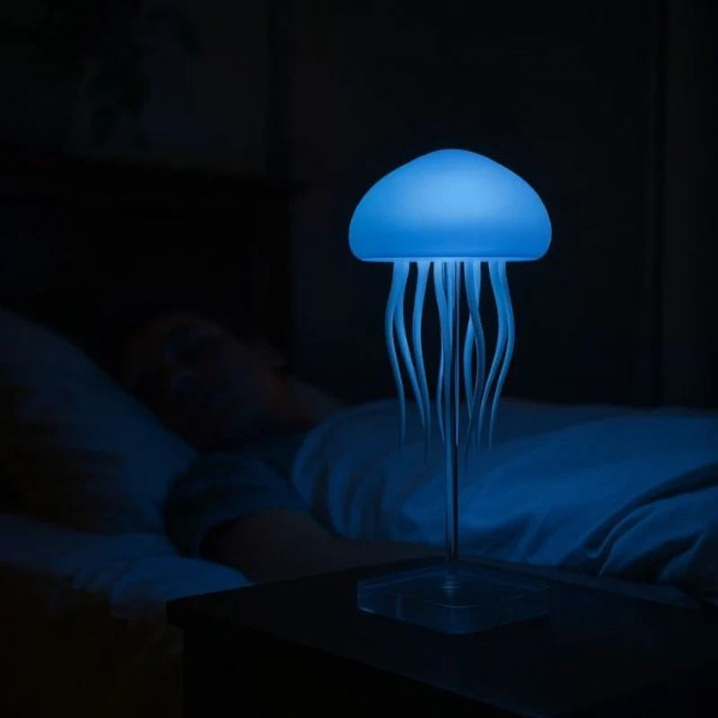 JellyWave™ LED-Quallenlampe – Bewegende Tentakel mit Farbwechsel für Schlafzimmer & Wohnzimmer