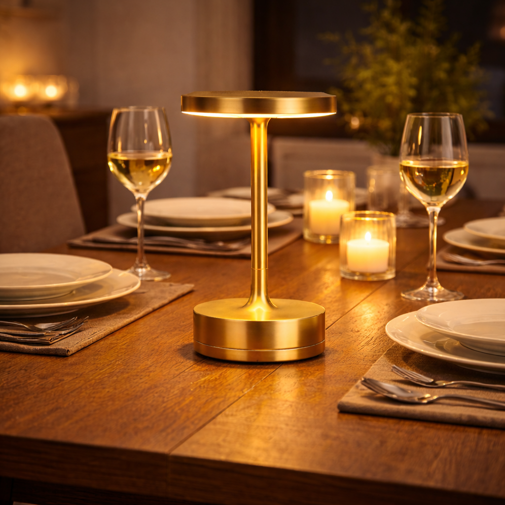 LumiSphere™ – Kabellose dimmbare LED‑Tischlampe mit Akku & Touch‑Bedienung