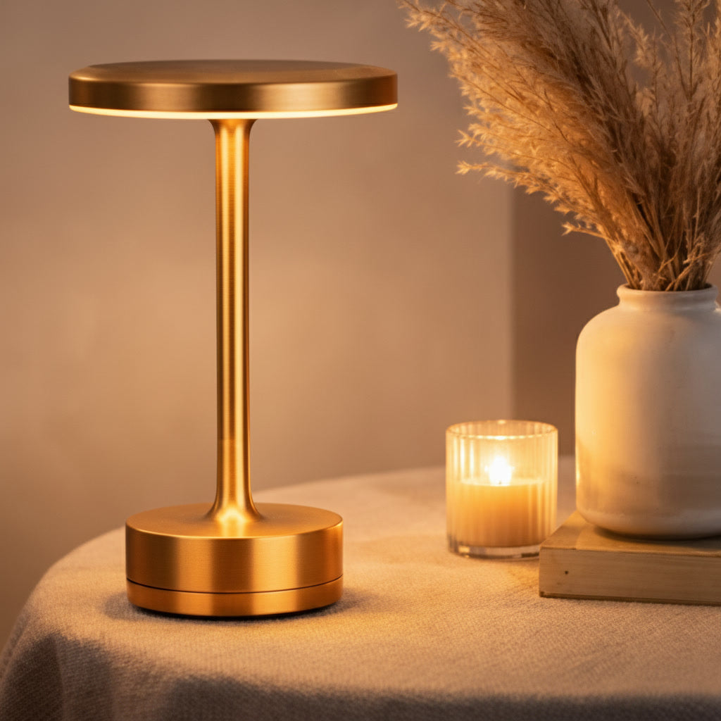 LumiSphere™ – Kabellose dimmbare LED‑Tischlampe mit Akku & Touch‑Bedienung