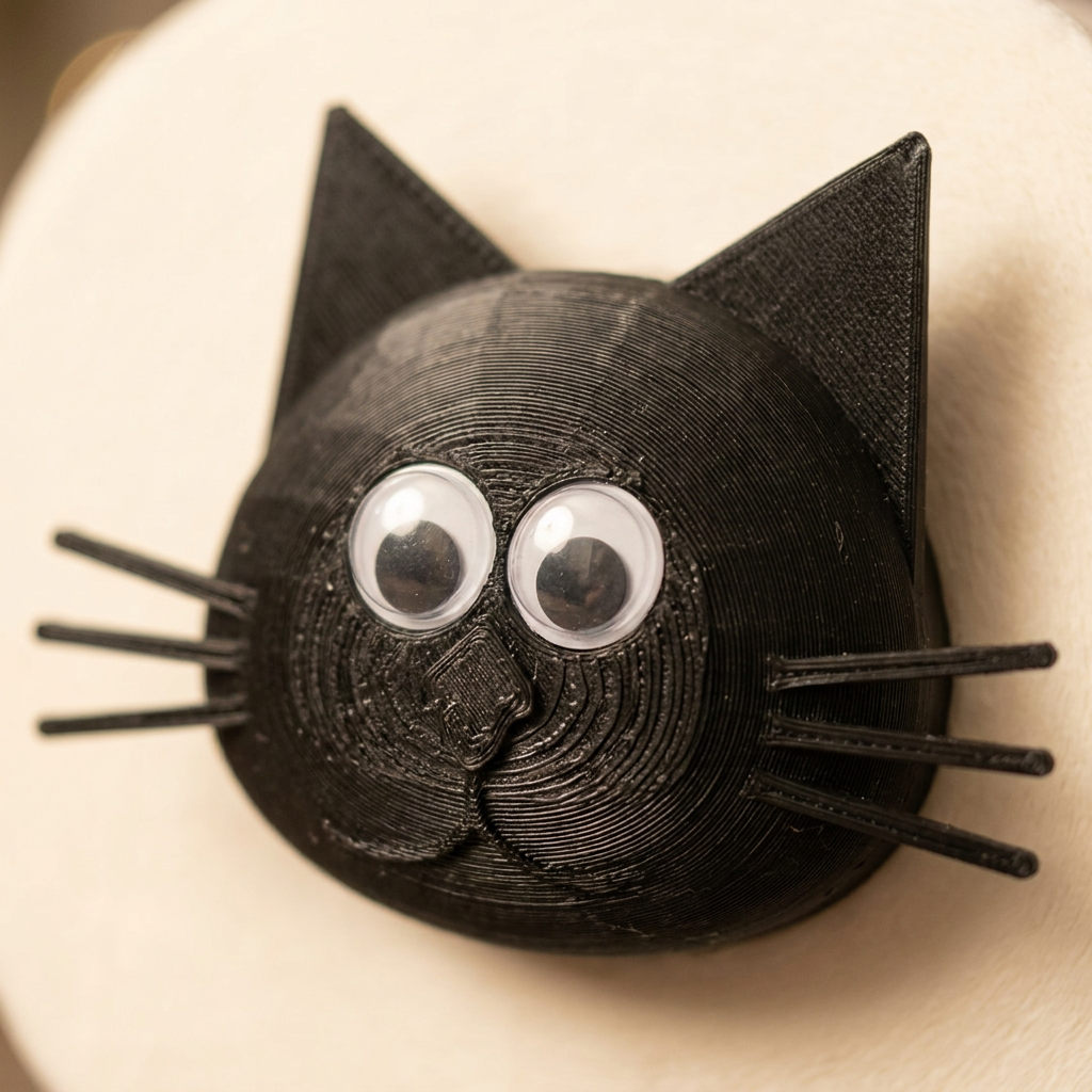 Nahaufnahme LachKatze Katzengesicht