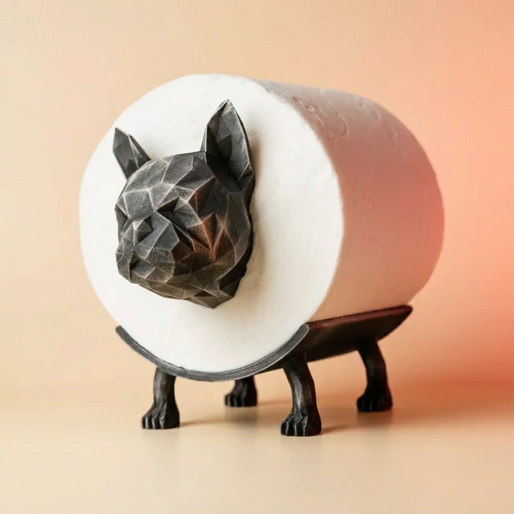 LachBulli Klopapierhalter Anthrazit Studio