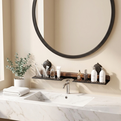 AblageHeld im hellen Badezimmer Lifestyle
