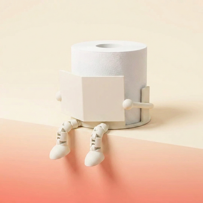 LeseMännchen | Der lustige Klopapierhalter fürs Gäste-WC