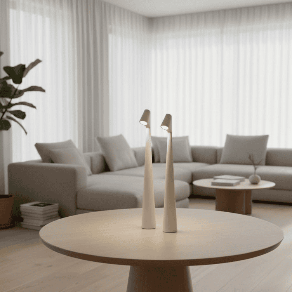 Lumera – Wiederaufladbare LED-Tischlampe mit warmem Licht
